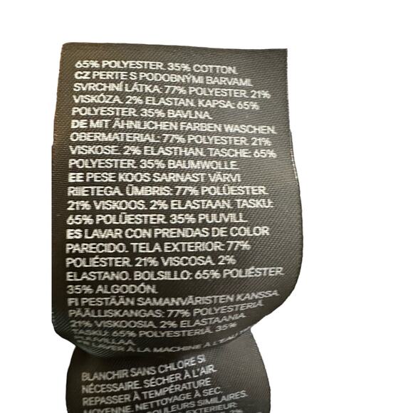 NWT H&M Slim Fit Black Pants w/Pockets & Stretch Waist  XXL - Picture 8 of 8